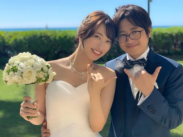 Yuka Kuramochi and her husband